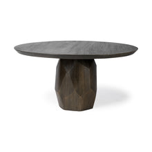 Load image into Gallery viewer, Fitzgerald 60&quot; Round Brown Solid Wood Top &amp; Base Dining Table
