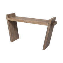 Load image into Gallery viewer, Elaine III 60L x 16W Brown Wood Angled Leg Console Table
