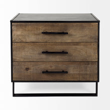 Load image into Gallery viewer, Alvin 34.5L x 20.0W x 30.0H Wood W/Metal Framing Accent Cabinet
