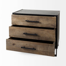 Load image into Gallery viewer, Alvin 34.5L x 20.0W x 30.0H Wood W/Metal Framing Accent Cabinet
